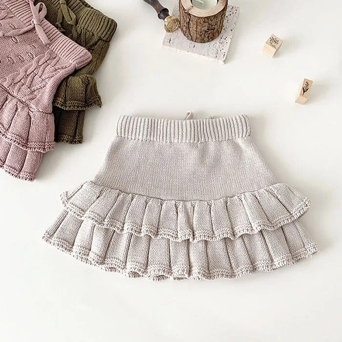 Knit Ruffle Skort