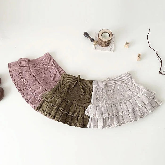 Knit Ruffle Skort