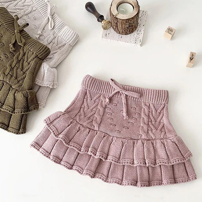 Knit Ruffle Skort