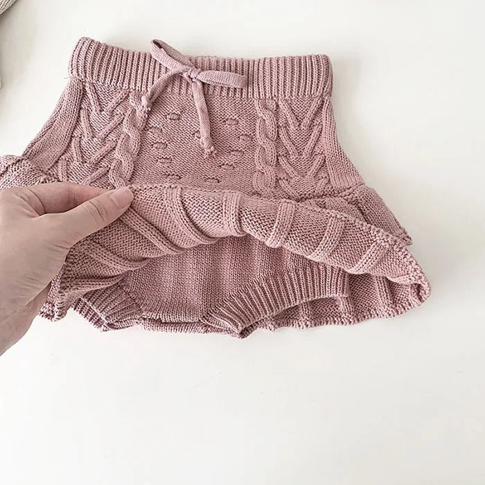 Knit Ruffle Skort