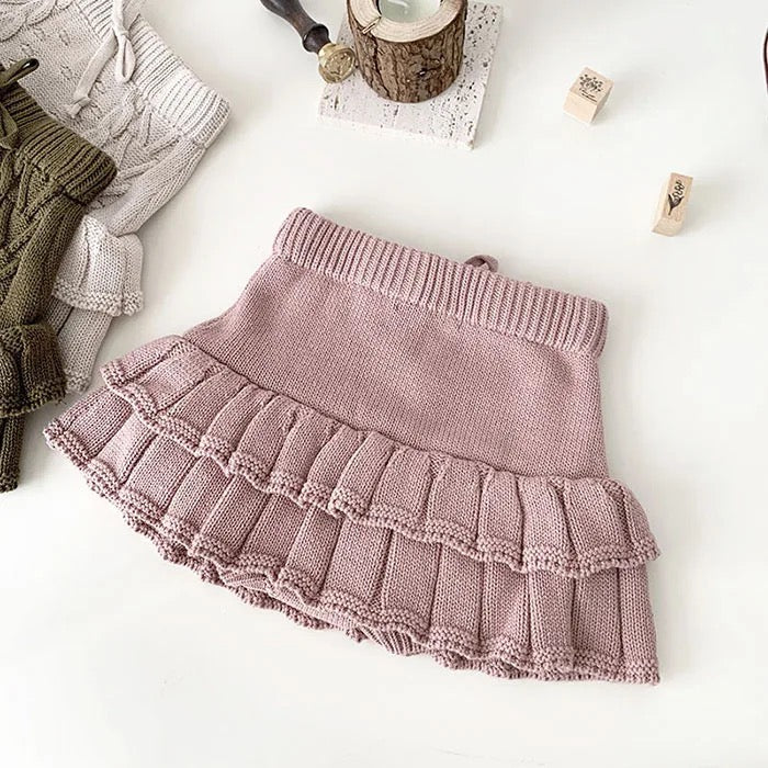 Knit Ruffle Skort