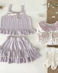 2pcs Knitted Skirt Set