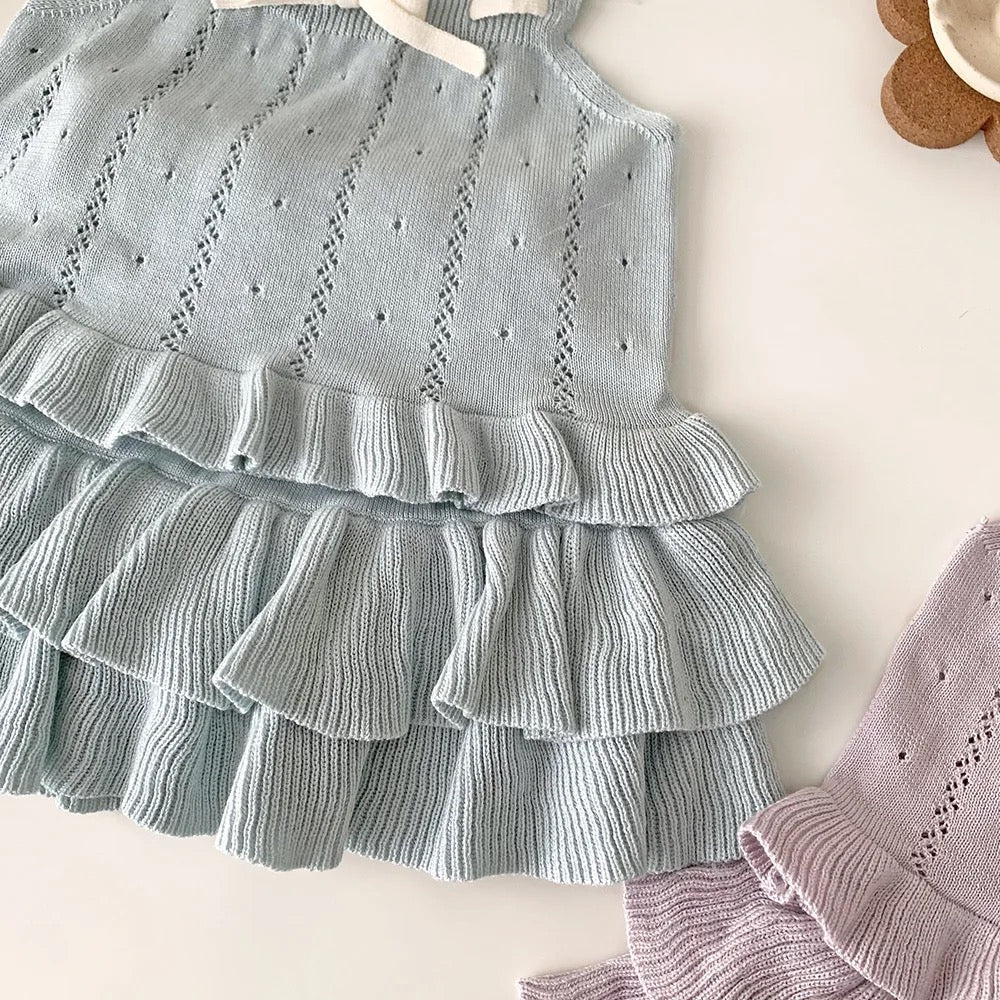 2pcs Knitted Skirt Set