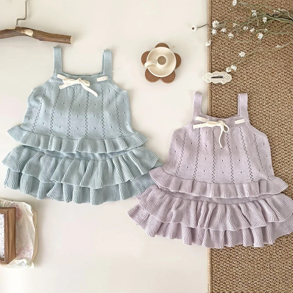 2pcs Knitted Skirt Set