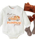 Pumpkin Patch Sweater Romper