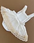 Vintage Skirted Lace Romper (White)