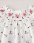 Rosebud Smocked Bloomer Set