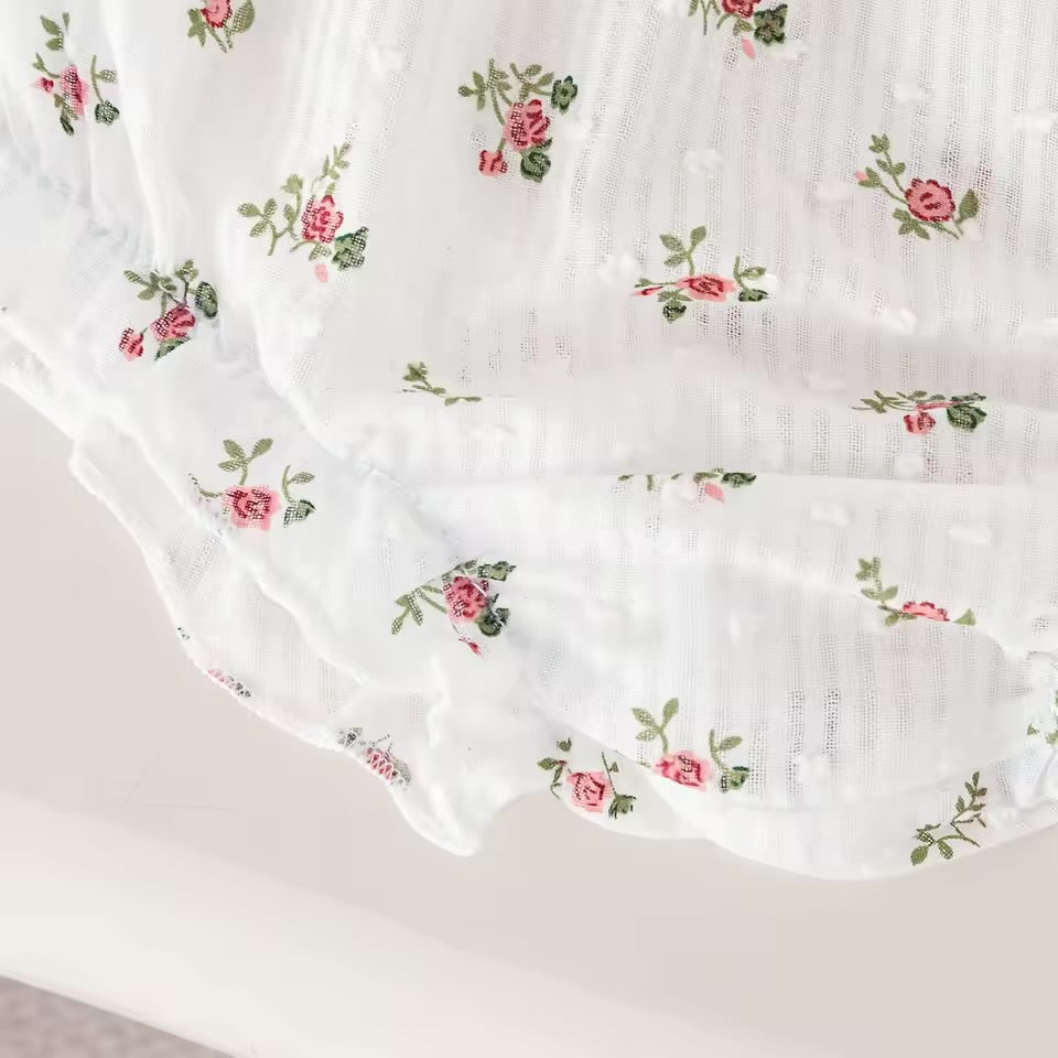 Rosebud Smocked Bloomer Set