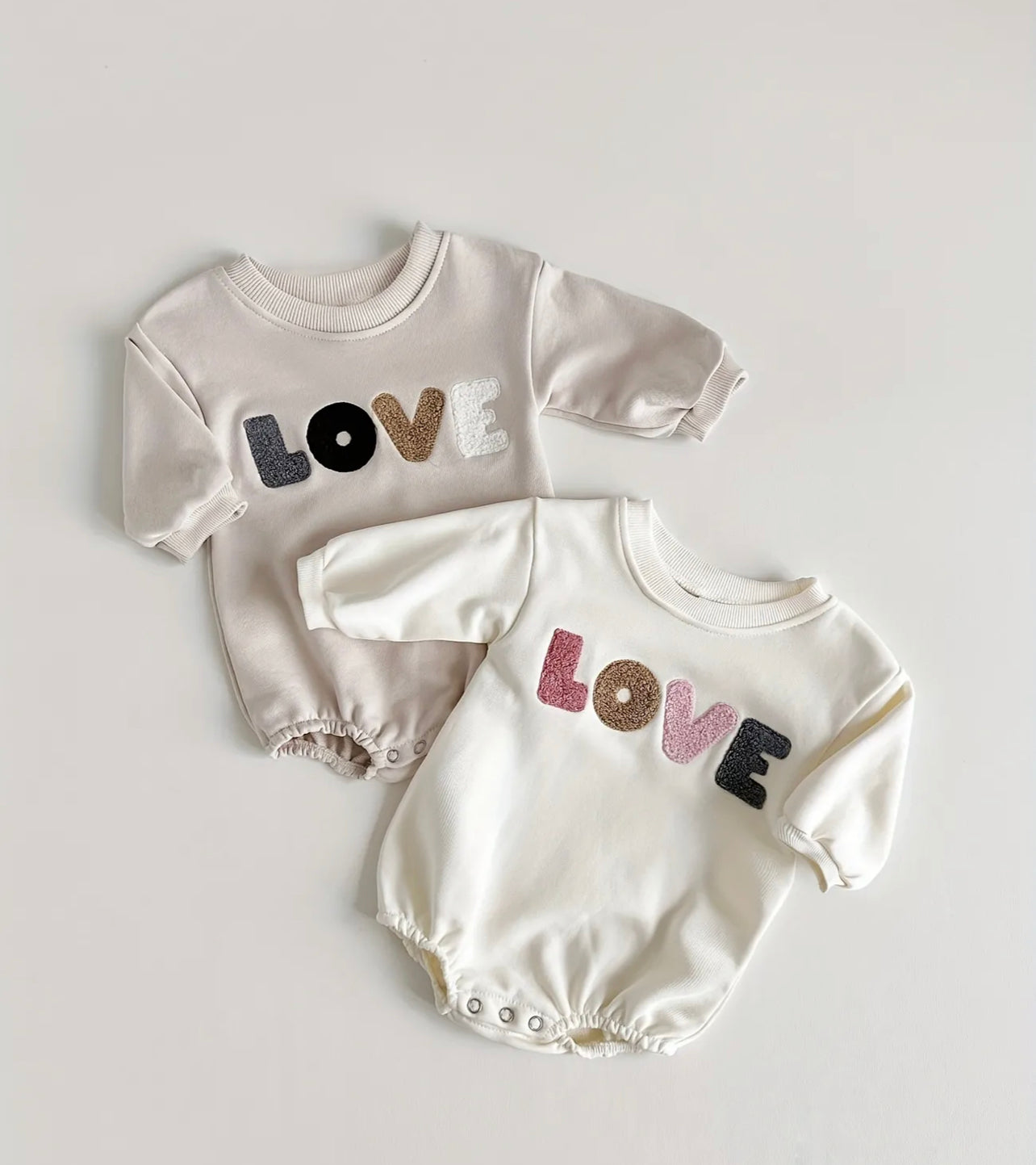 Love Sweatshirt Romper