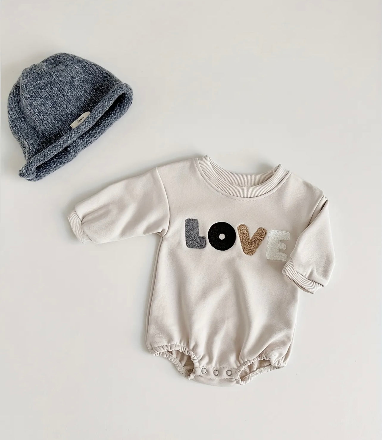 Love Sweatshirt Romper