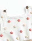 Joelle Pom Pom Romper (Beige)