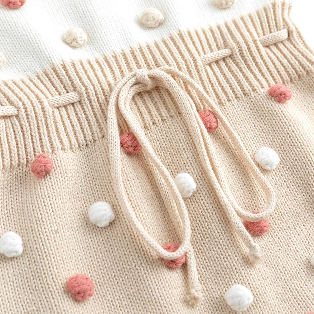 Joelle Pom Pom Romper (Beige)