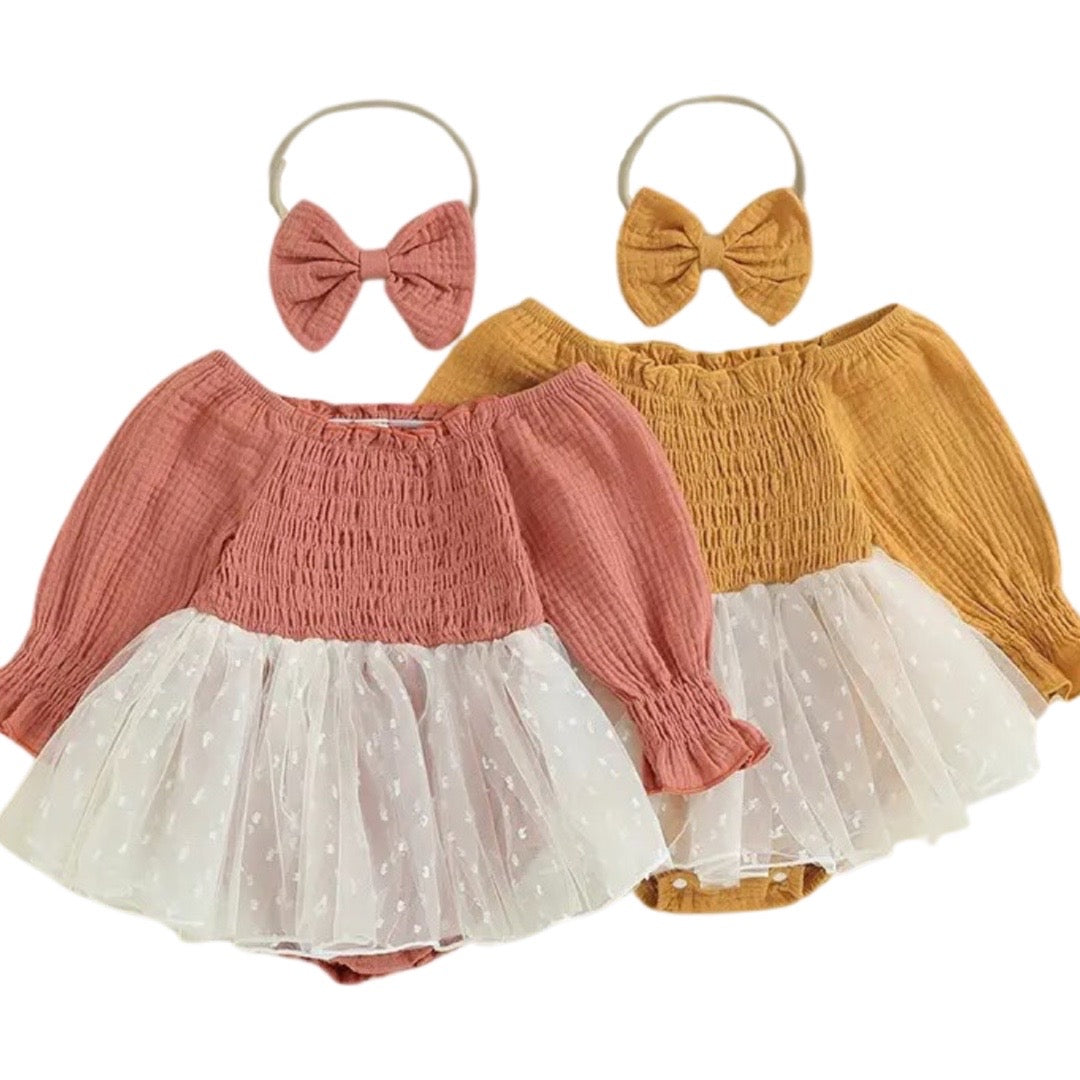 Off Shoulder Tulle Set