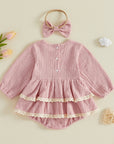 Willow Double Ruffle Muslin Bubble Romper