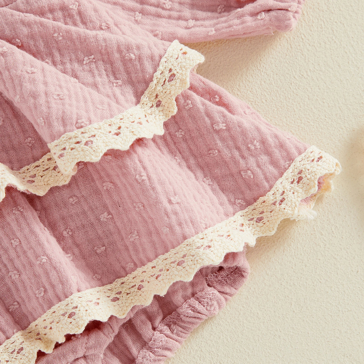 Willow Double Ruffle Muslin Bubble Romper