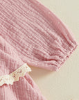 Willow Double Ruffle Muslin Bubble Romper