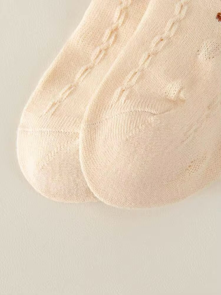 Vintage Bow Knit Baby Tights