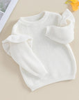 Ruffle Long Sleeve Knit