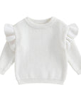 Ruffle Long Sleeve Knit