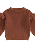 Ruffle Long Sleeve Knit