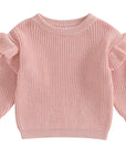 Ruffle Long Sleeve Knit