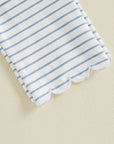 Scalloped Stripe Lounge Set