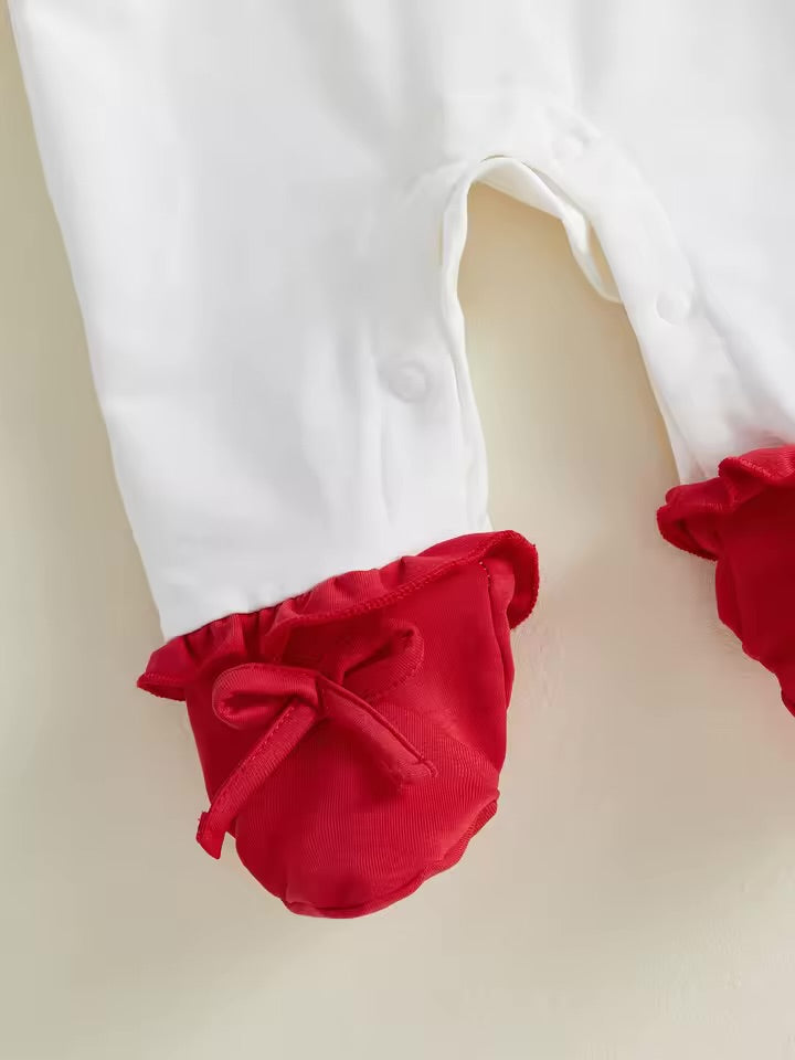 My First Christmas Ruffle Onesie Set
