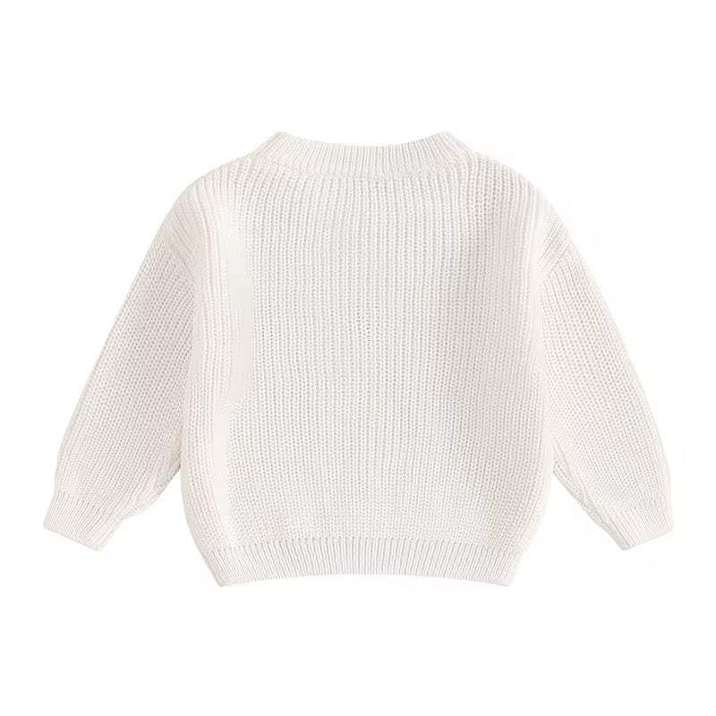 Mama Mini Knit Sweater (white)