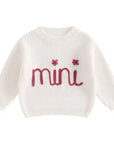 Mama Mini Knit Sweater (white)