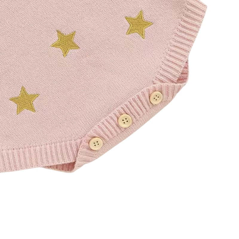 Star Knit Sweater Romper