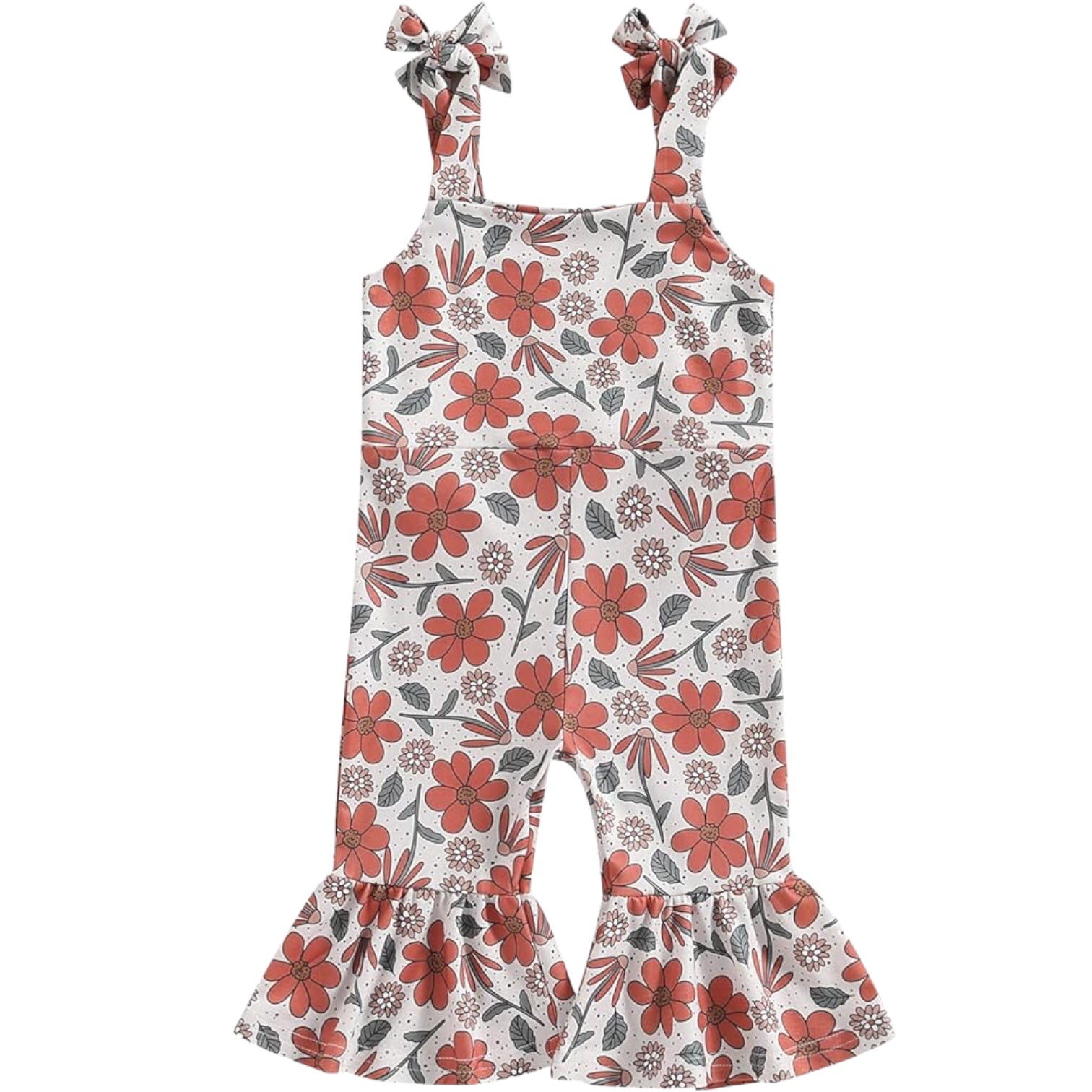 Bell Floral Jumpsuit (Red)