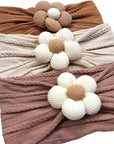 4pcs Flower Headbands