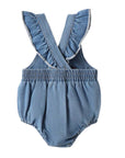 Bow Denim Romper