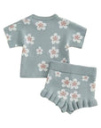 Blossom Knit Ruffle Set