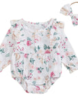 Bunny Blossom Ruffle Romper