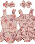 Pink Bow Delight Romper Set