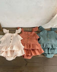 Muslin Ruffle Bloomer Set