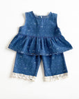 Willow Lace Denim Set