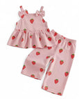 Strawberry Sweetheart Peplum Set