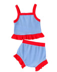 Cherry Sky Ruffle Short Set