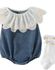 Willow Lace Bubble Romper
