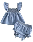 Sky Blue Lyocell Flutter Set