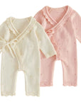 Heirloom Lace Knit Wrap Romper