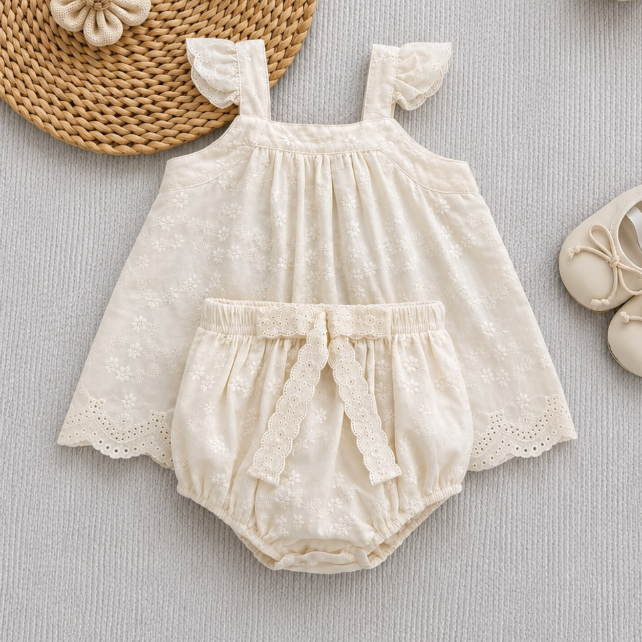 Ivory Garden Bloomer Set