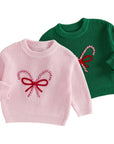 Holiday Bow Knit Sweater