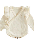 Heirloom Knit Wrap Romper