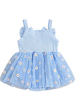 Bow Sleeve Daisy Tutu Romper