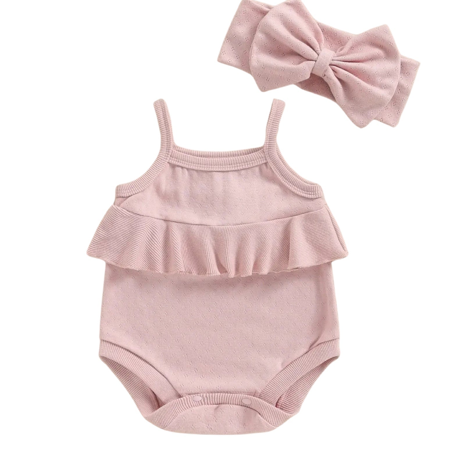 2pcs Pointelle Bodysuit