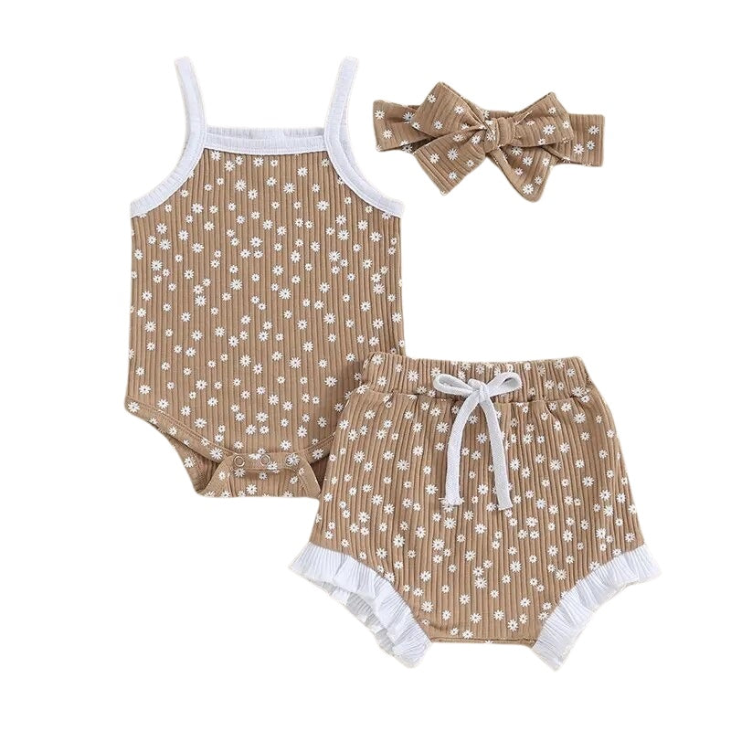 3pcs Dainty Cami Floral Set