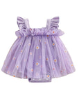 Frill Trim Daisy Tutu Romper